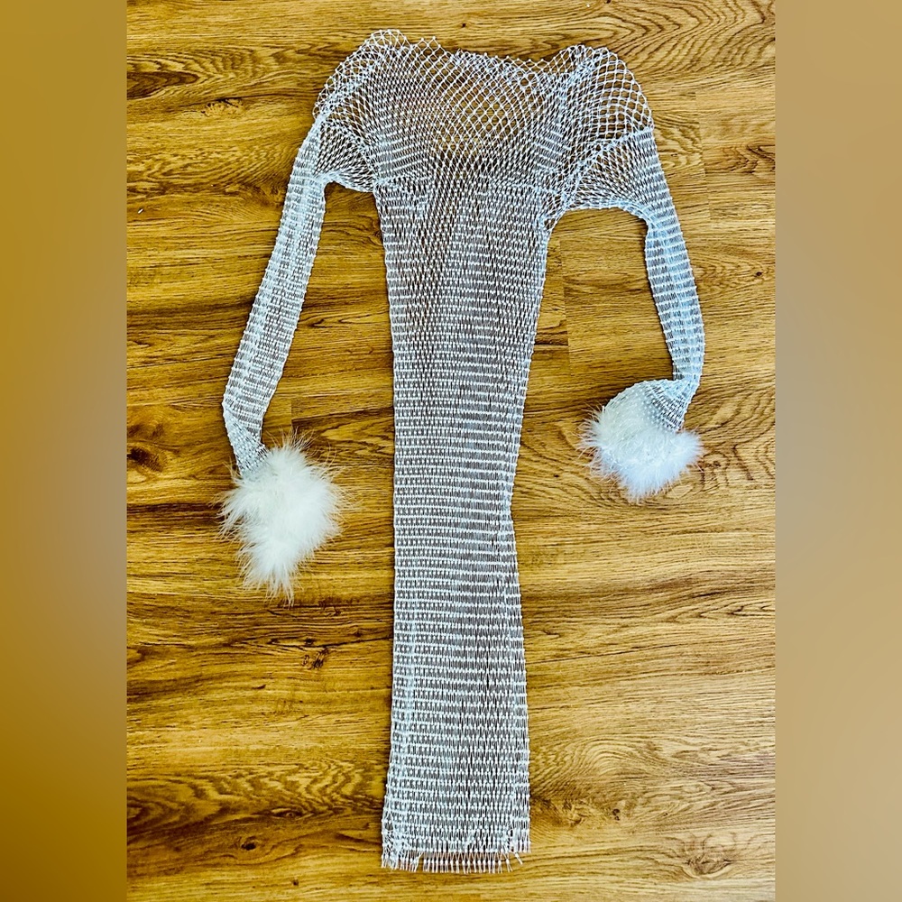 12th Tribe rhinestone mesh dress